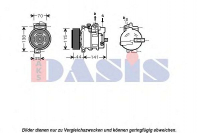 AKS DASIS 850379n -  Компрессор, кондиционер